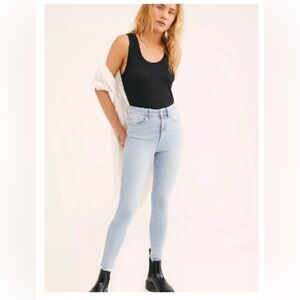 Free People Light Blue Skinny Jeans